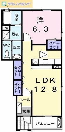 エスポワールの物件間取画像